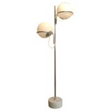Reggiani floor lamp, marble and chrome
