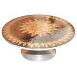 Round Aluminum and Lacquer Coffee table by Winblad/MYGGE for France & Søn