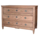 Bleached Directoire style chest of drawers