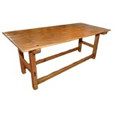 Large Spanish Colonial Trestle Table