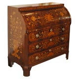 Marquetry Cylinder Desk Marquetry Cylinder Desk