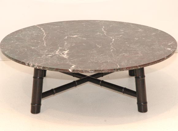 A Custom Marble Cocktail Table attributed to Robsjohn-Gibbings