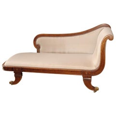 English Mahogany Chaise Day Bed