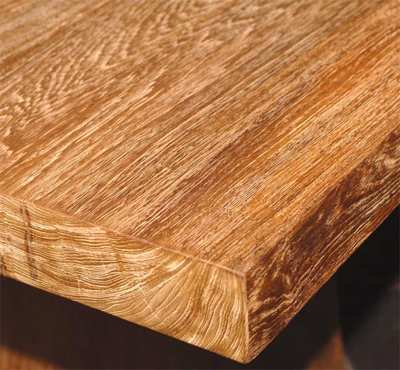 Solid Teak Dining Table (ref# A503) In Excellent Condition For Sale In San Francisco, CA