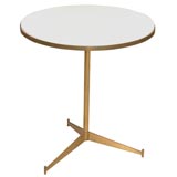 Brass Tripod Base Cigarette Table by Paul McCobb