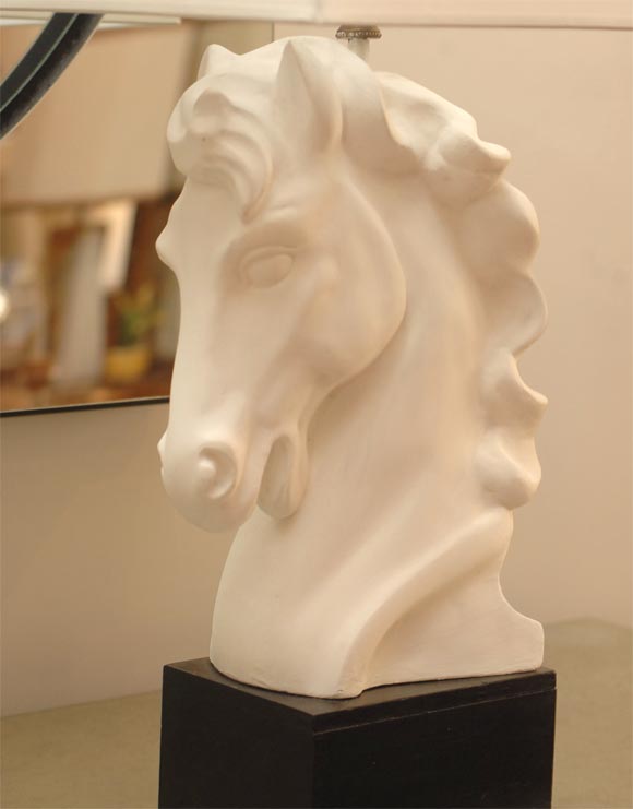 horse head table lamp