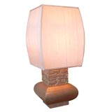 STUNNING SILVER LEAFED LAMP BY JAMES MONT