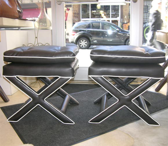 Pair of  X-Benches