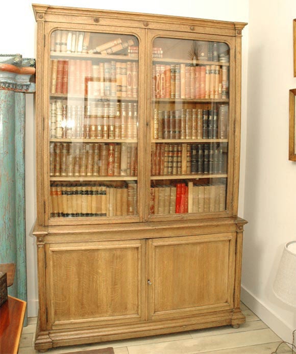 A Large English Oak Bookcase, 19th Century