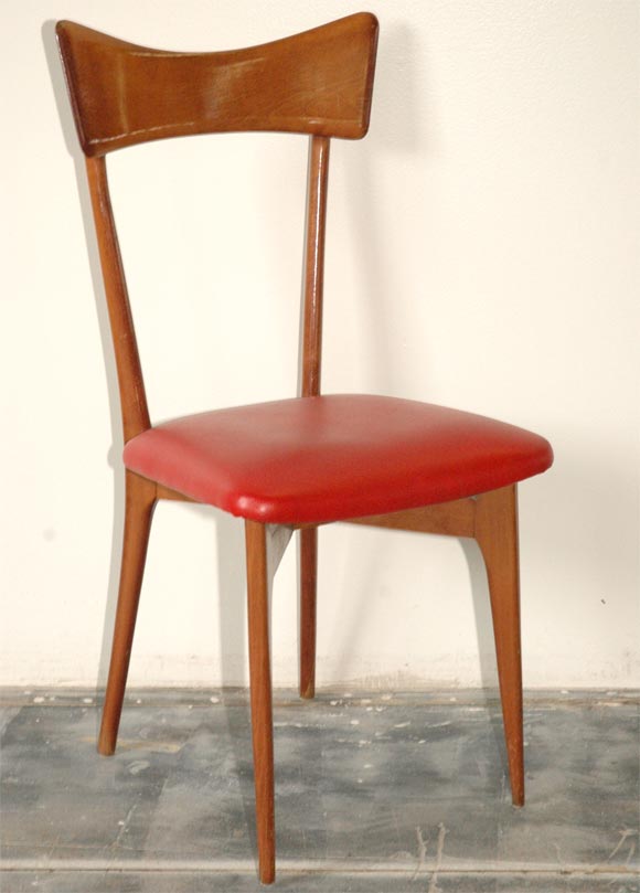 set of 6 Highback side chairs by Ico Parisi, 1945