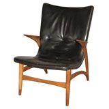Ib Koford Larsen Leather Easy Chair