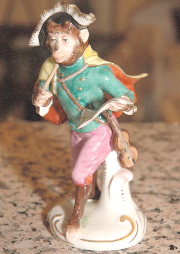 Meissen monkey band figurines 2