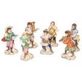 Meissen monkey band figurines