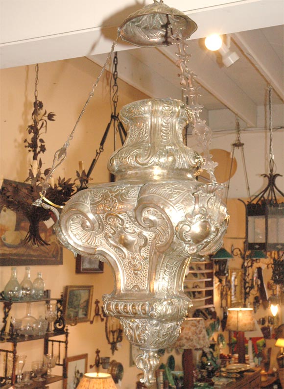 Silver plate   Italian lantern