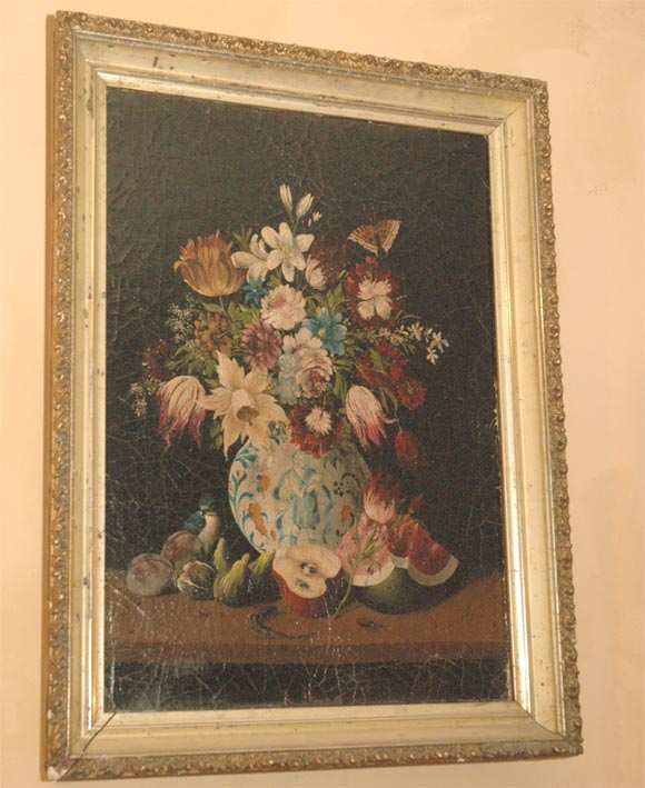 Italian floral oil painting