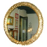 A large  gold painted mirror