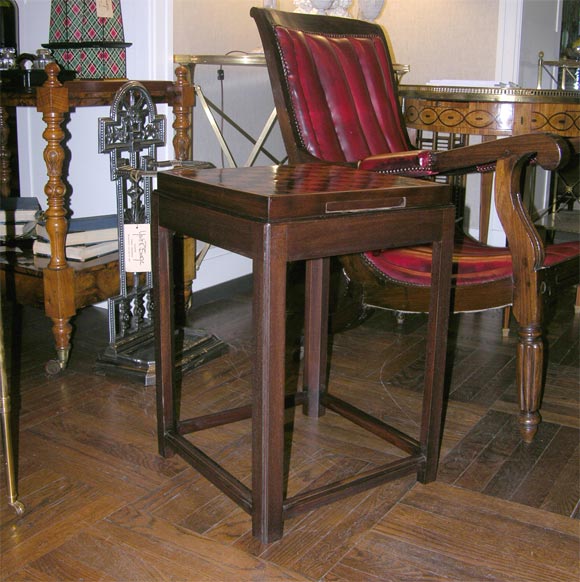 Inlaid Chess/Game Board Mounted on Stand