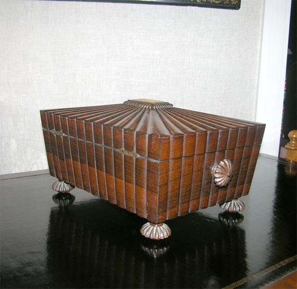 Fine Regency Rosewood Sewing Box