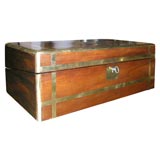Mahogany and Brass Trimmed Box Dated 1891