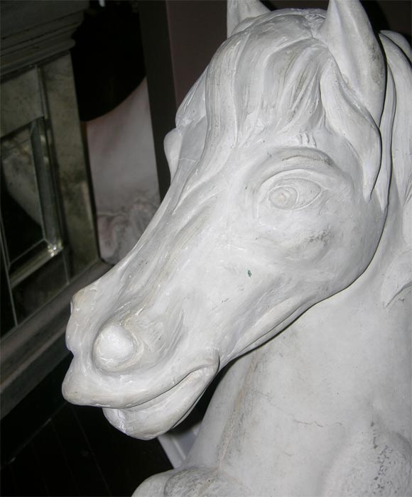 American Concrete Horse Head