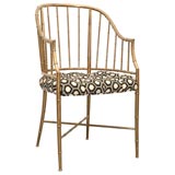 Brass Bamboo Chair