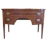 George III Period 18th c.  Mahogany Bowfront  Dressing Table