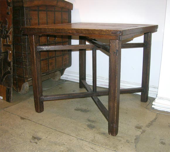 Square folding table