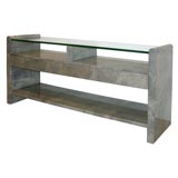 A Karl Springer Lacquered Long Console.