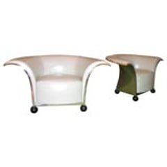 Pair of Spectacular French Art Deco Armchairs 4