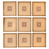 A  Collection of Nine Framed Neo-Classical Intaglio Seals