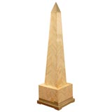 Inlaid Bone and Nickel Obelisk