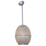 Ribbed Frosted Glass Hanging Fixture