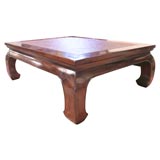 Low Table with Woven Cane Top