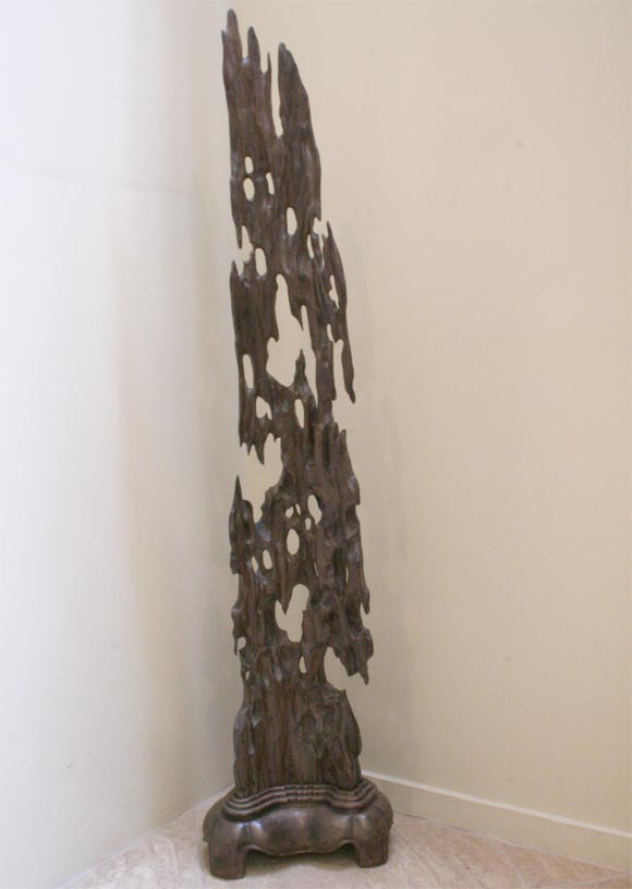 Ironwood Sculpture in Stand