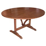 Antique Oval Wine Tasting Table