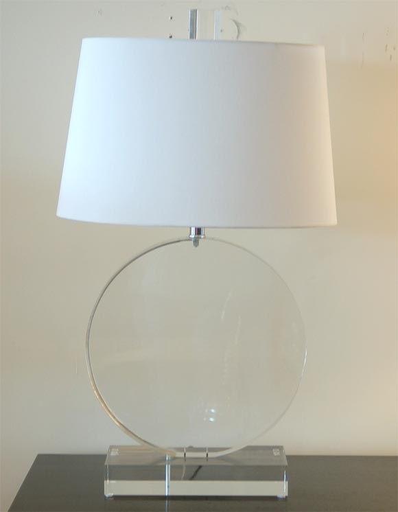 Karl Springer Lucite Lamp