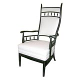 Tall-backed chair with spindles