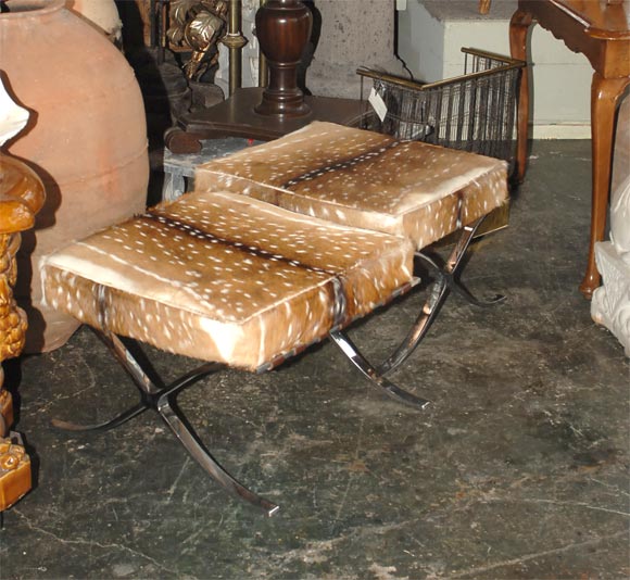 American Two Barcelona Footstools