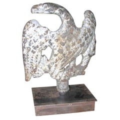 Antique 19th c. Eagle Sculpture in Cast-iron