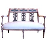 18th/19thC DIRECTIORE STYLE PAINTED SETTEE 18th/19thC DIRECTIORE STYLE PAINTED SETTEE