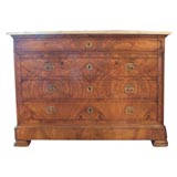 French Charles X Walnut commode
