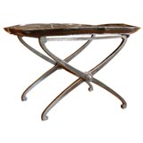 Papier mache tray table