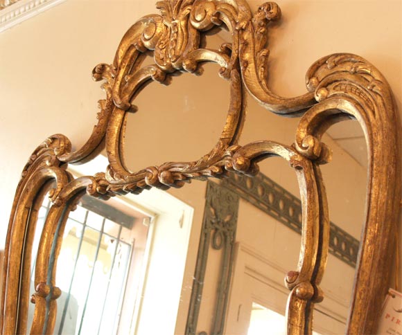 Large Rococo style mirror at 1stdibs