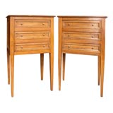 Pair antique petit commodes.