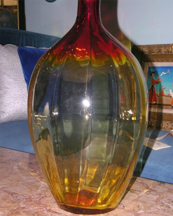 Mid-20th Century Amberina BLENKO Decanter