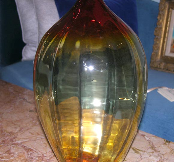 Amberina BLENKO Decanter 1