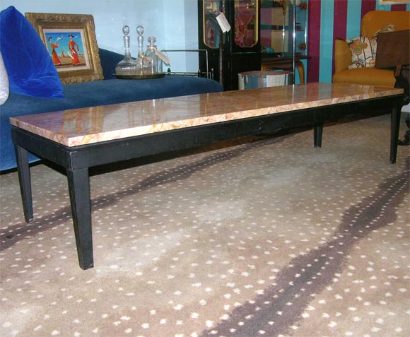 Italian Steele and Rose Marble Table