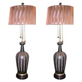 Pair of Soholm Bornholm Ceramic Lamps