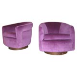 Pair of Swivel Chairs by Thayer Coggin
