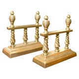 PAIR OF ENGLISH "FIRE DOGS"